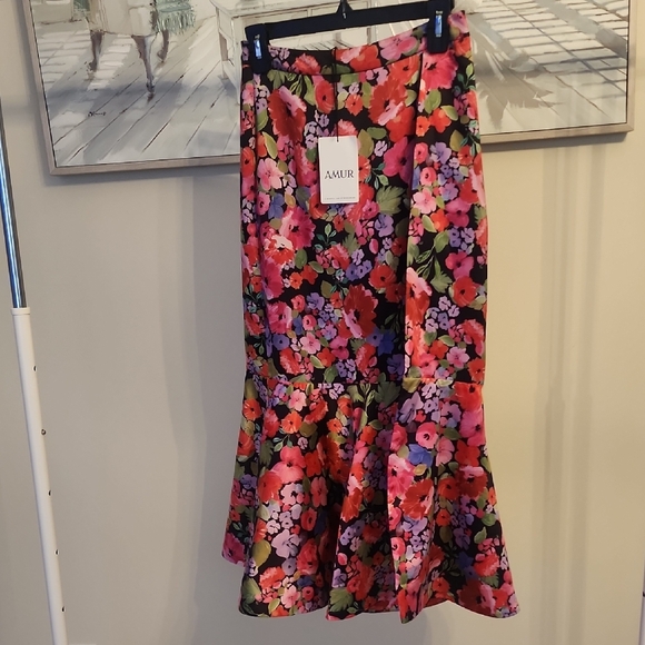 AMUR Clyde Midi Skirt Size 2 - Picture 8 of 9
